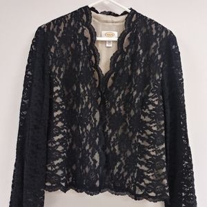 Talbot's lace cardigan